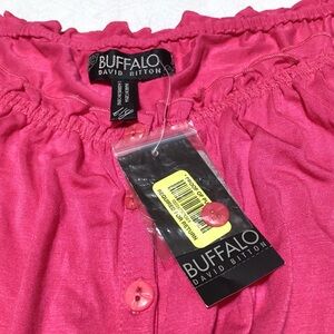 NWT Buffalo David Bitton Size L Top Blouse Shirt NEW $69 MSRP